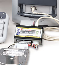 Desktop WritePROtect™ connected with a USB cable